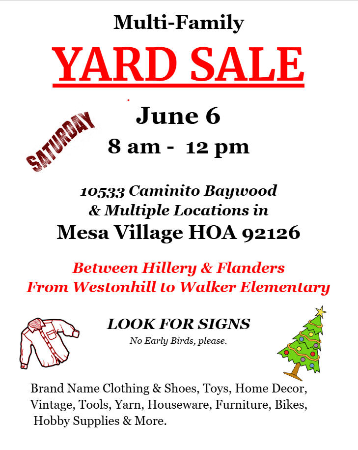 Commuity Sale